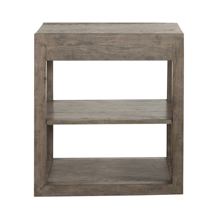 Bartlett Field Chairside Table in Dusty Taupe