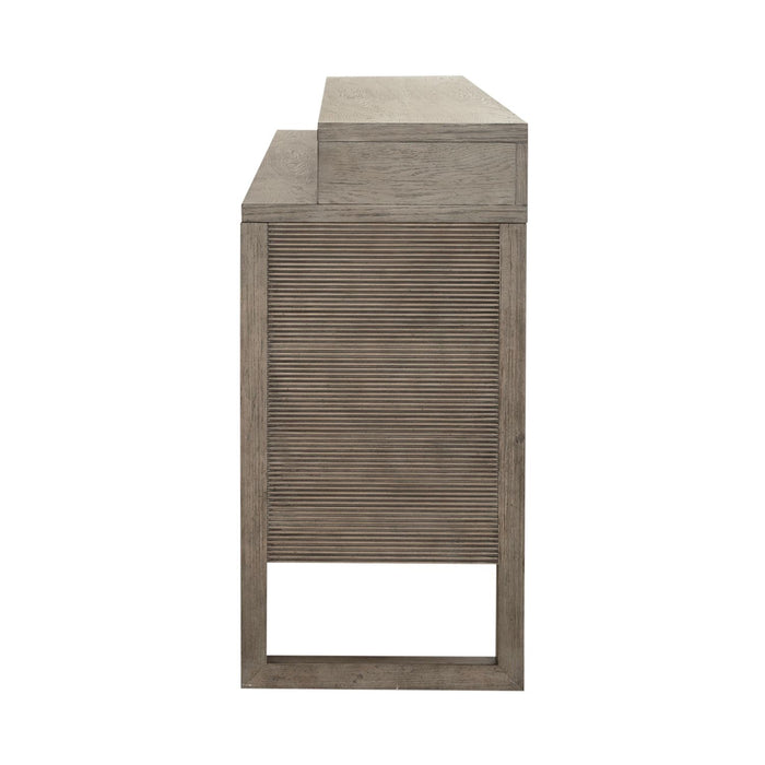 Bartlett Field Console Bar Table in Dusty Taupe