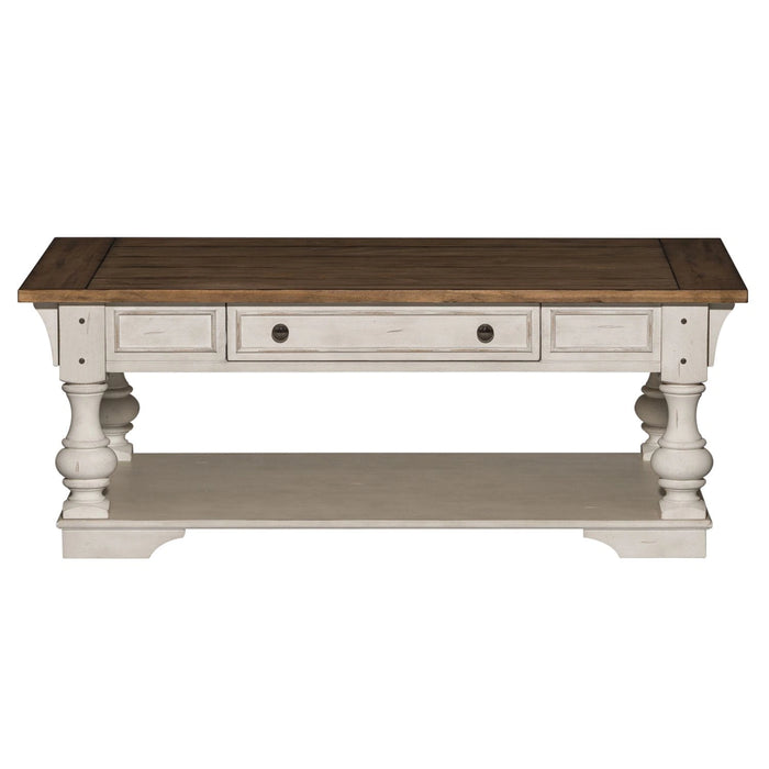Morgan Creek Cocktail Table in Antique White image