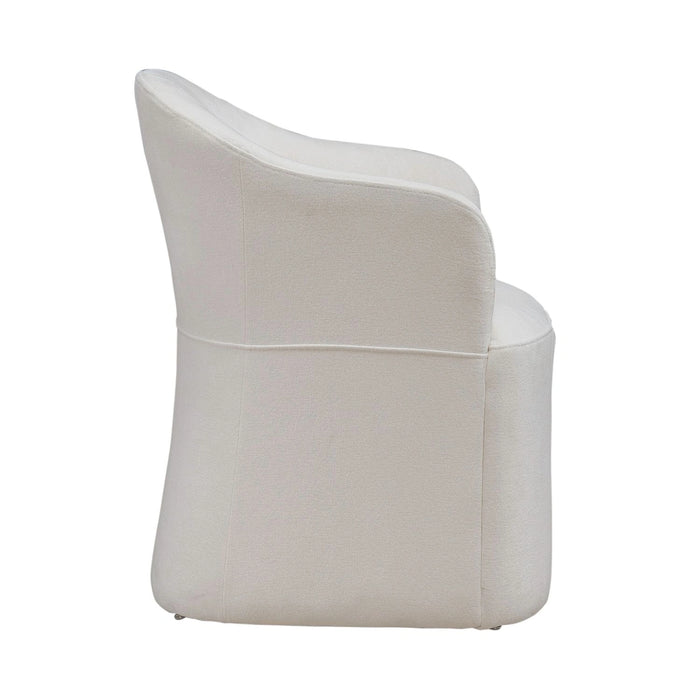 Accent Dining Accent Dining Chair w/ Casters - Ivory image