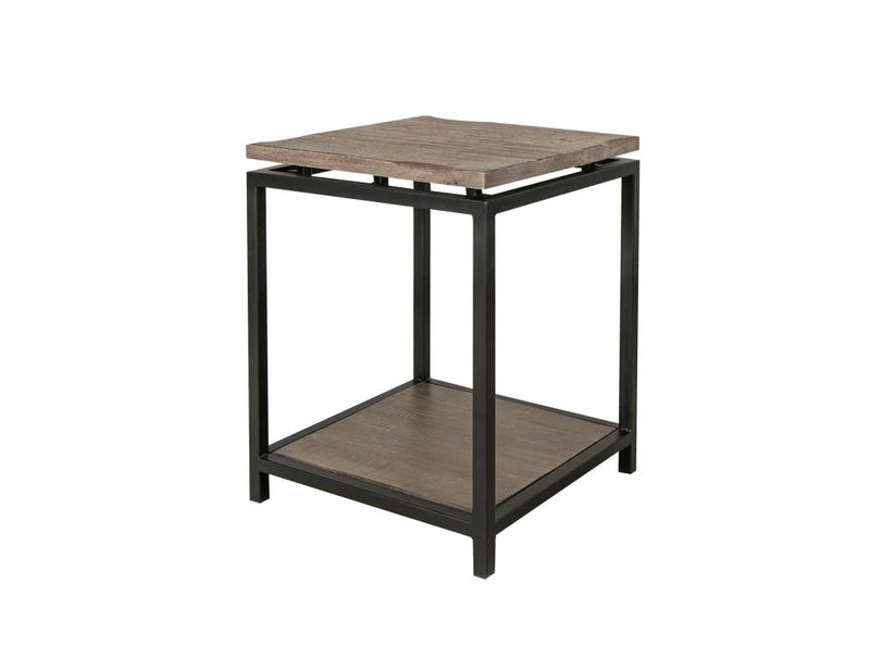 Blacksmith End Table, w/ shelf