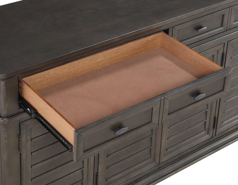 Steve Silver Linnett Server in Slate