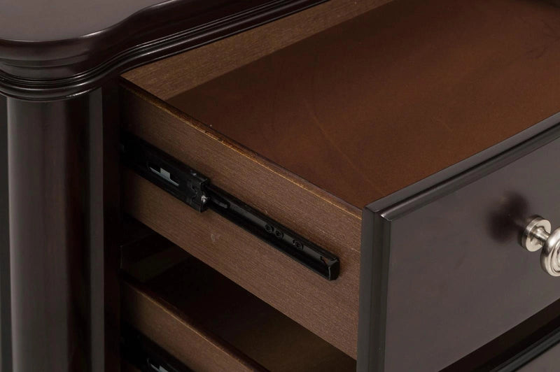 Marston 3 Drawer Nightstand in Dark Cherry 2615DC-4