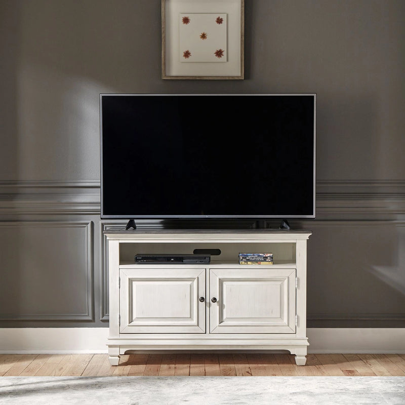 Allyson Park 46 Inch TV Console in Wirebrushed White image