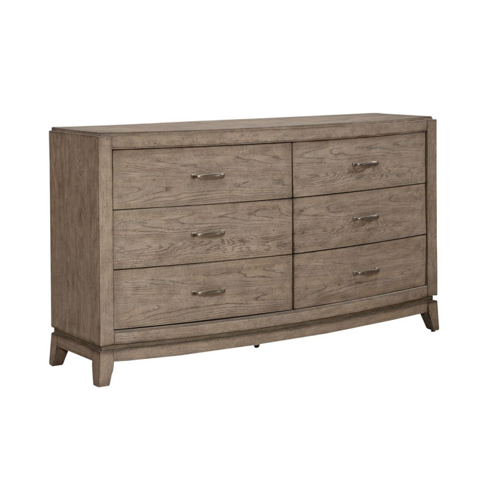 Avalon 6 Drawer Dresser in Burnished Beige