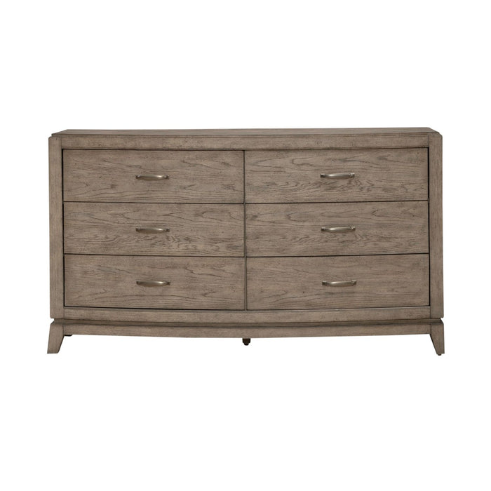 Avalon 6 Drawer Dresser in Burnished Beige