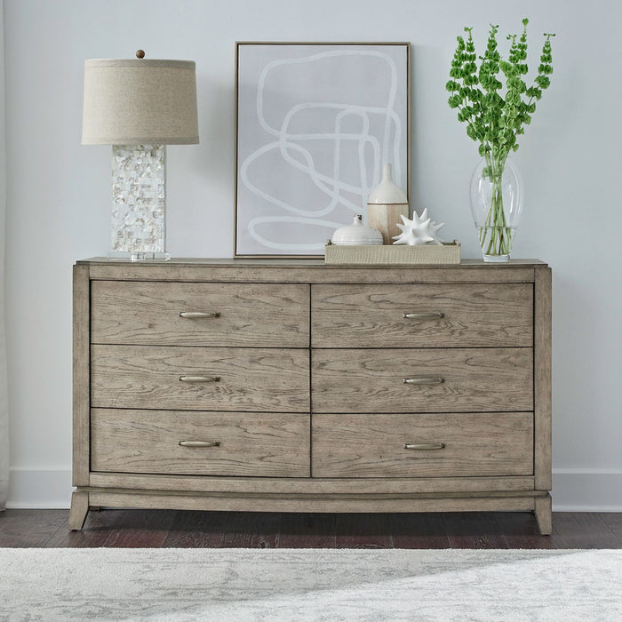 Liberty Furniture Avalon 6 Drawer Dresser in Burnished Beige image
