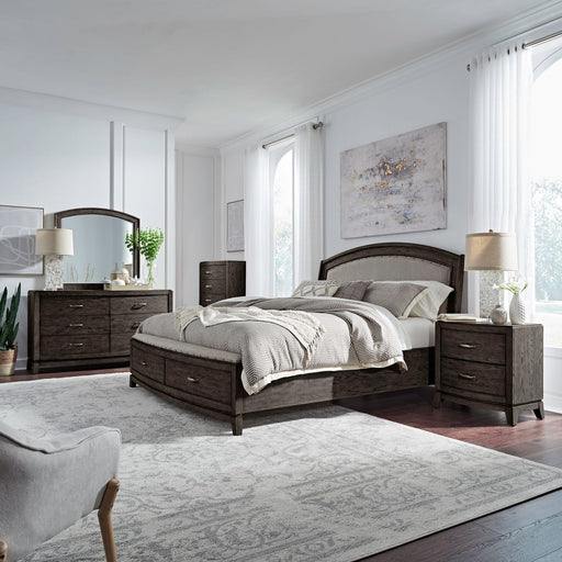 Avalon King Uph Storage Bed, Dresser & Mirror, Chest, Night Stand image