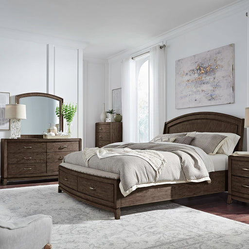 Avalon Queen Panel Storage Bed, Dresser & Mirror, Chest image
