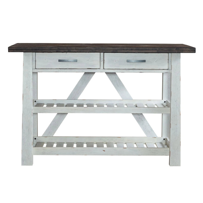 Farmhouse Server in White/Oak image