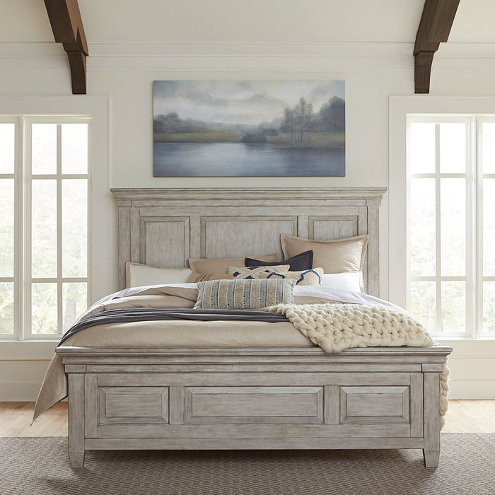 Heartland King California Panel Bed, Dresser & Mirror, Night Stand