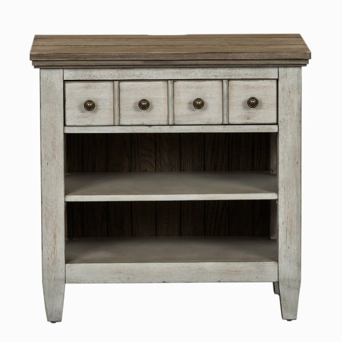 Heartland King Opt California Panel Bed, Dresser & Mirror, Chest, Night Stand