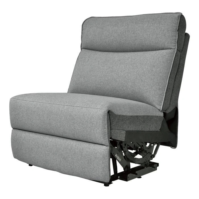 Maroni Armless Chair in Dark Gray/Light Gray 8259-AC