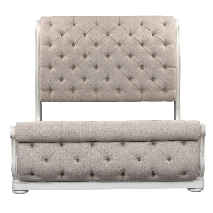 Magnolia Manor Uph Sleigh Bed, Dresser & Mirror image