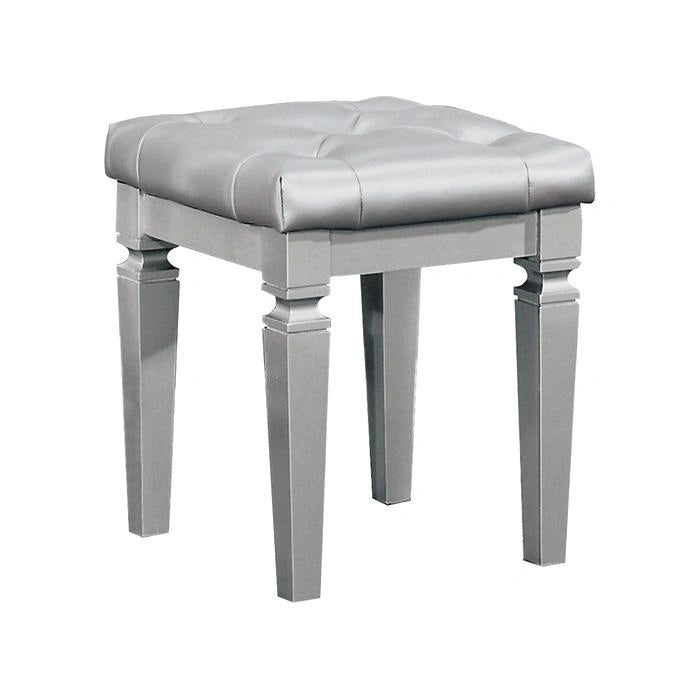 Allura Vanity Stool in Silver 1916-14