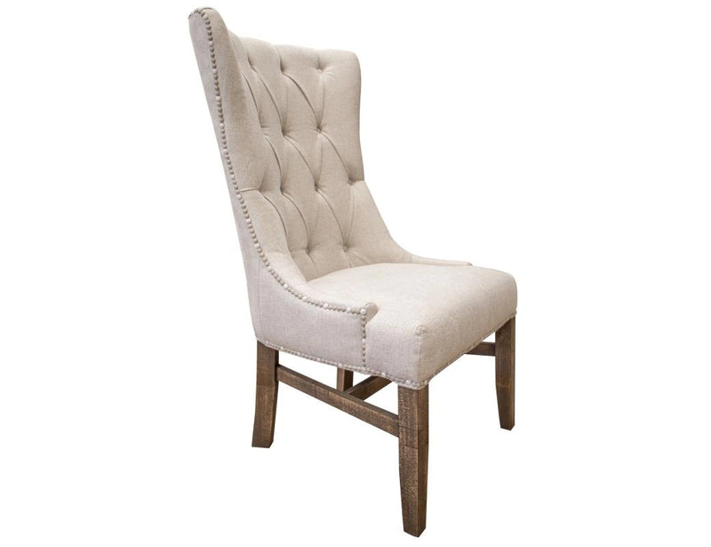 Aruba Tufted Back Side Chair w/ a nailhead trim**