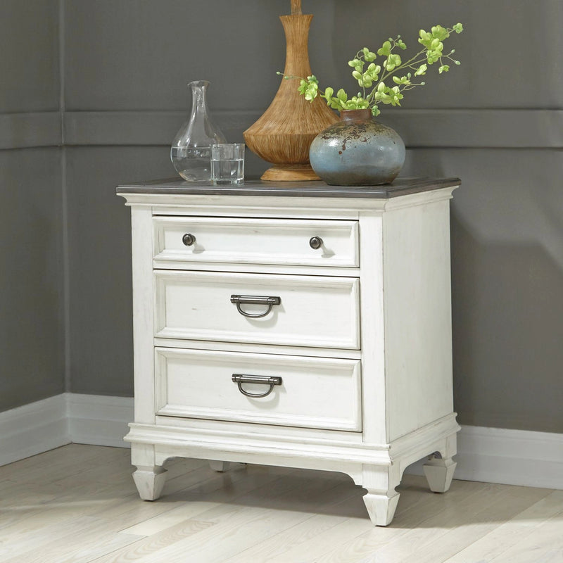 Allyson Park Nightstand in Wirebrushed White image