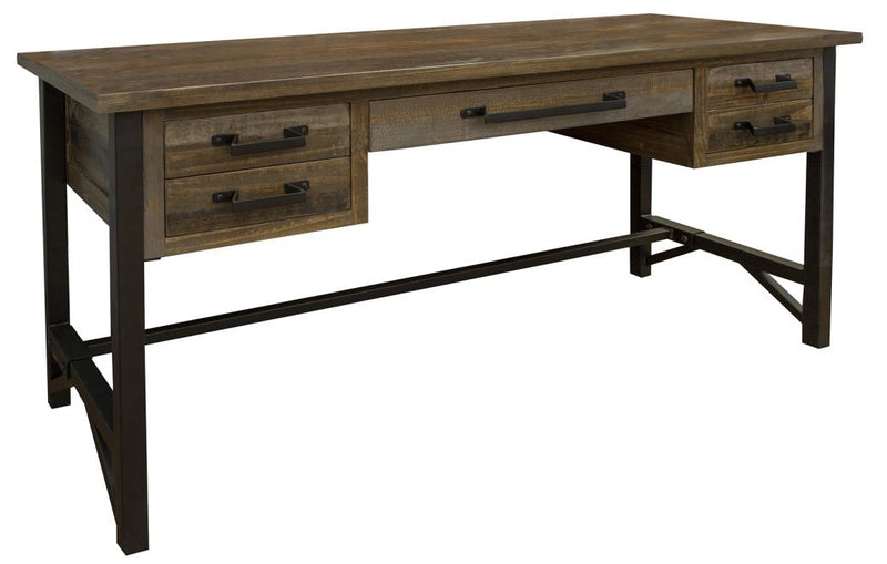 Loft Brown 5 Drawer Desk*
