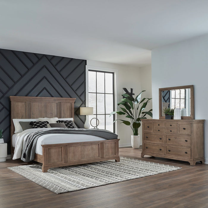 Haven Hills Queen Panel Bed, Dresser & Mirror image