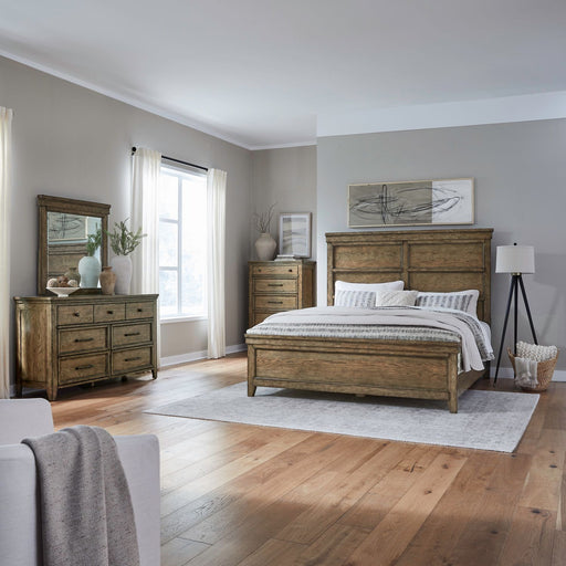 Carolina Park Queen Panel Bed, Dresser & Mirror, Chest image