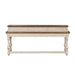 Morgan Creek Console Bar Table in Antique White image