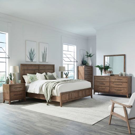 Shaker Lakes King California Panel Bed, Dresser & Mirror, Chest, Night Stand image