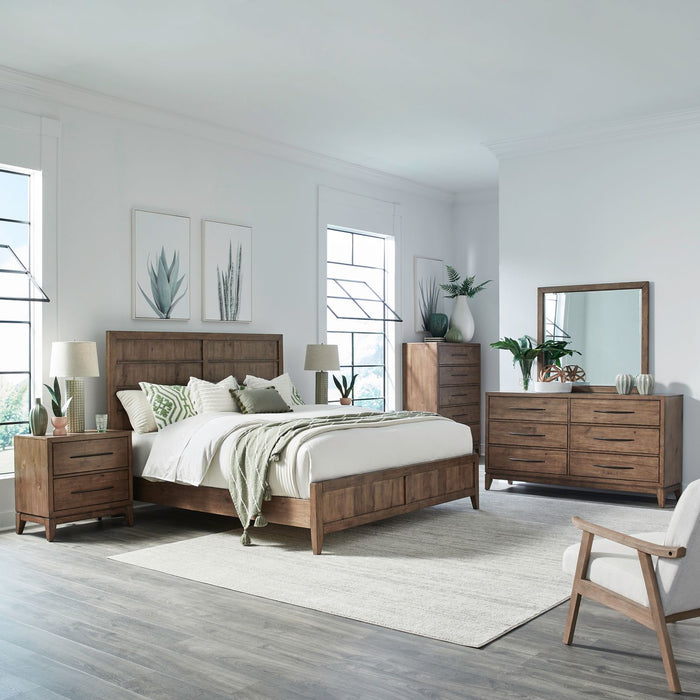 Shaker Lakes King Panel Bed, Dresser & Mirror, Chest, Night Stand image
