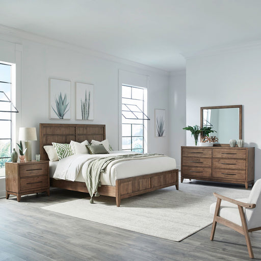 Shaker Lakes Queen Panel Bed, Dresser & Mirror, Night Stand image