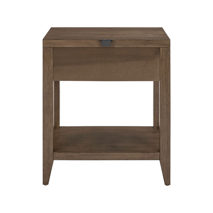 Shaker Lakes Open Nightstand w/ Charging Station image