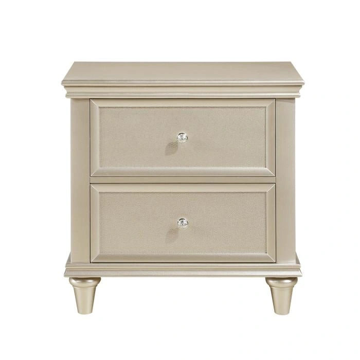 Celandine 2 Drawer Nightstand in Silver 1928-4