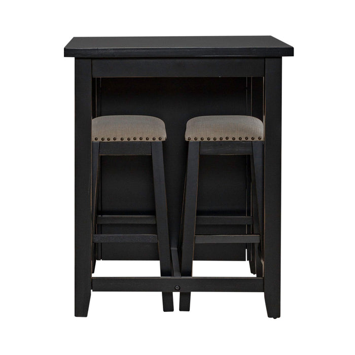 Brook Creek 3 Piece Counter Set - Black