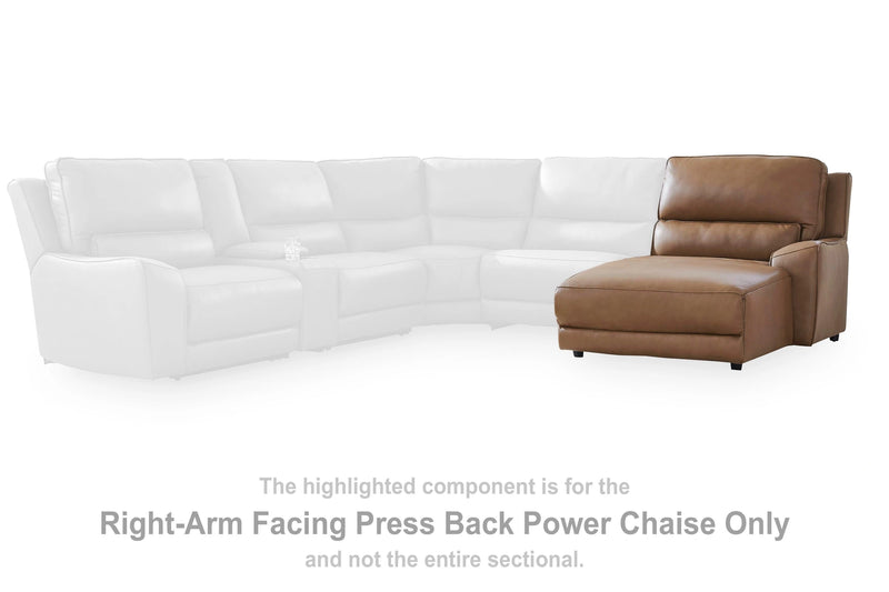 DeepWakes Power Reclining Sectional with Chaise
