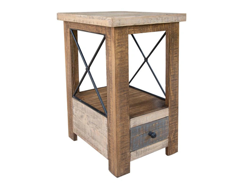Andaluz 1 Drawer Chair Side Table
