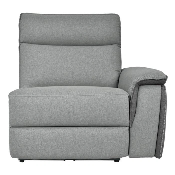 Maroni Power RSF Reclining Chair with Power Headrest and USB Port in Dark Gray/Light Gray 8259-RRPWH