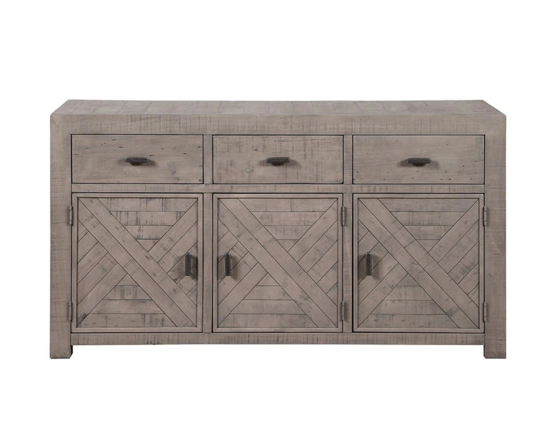 Steve Silver Auckland Reclaimed Wood Server in Weathered Grey