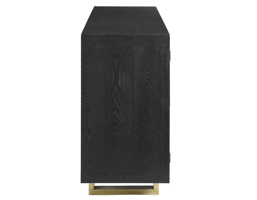 Steve Silver Yves Server in Rubbed Charcoal