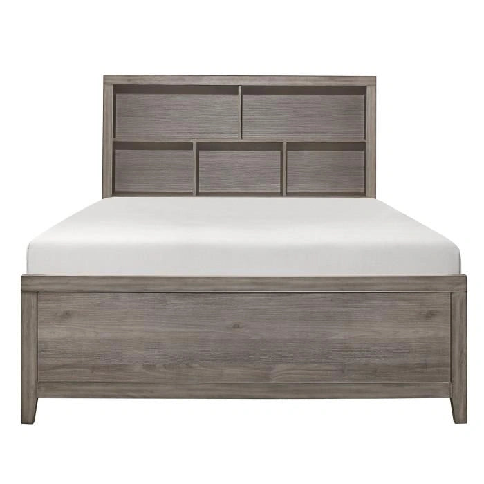 Woodrow Full Platform Bed in Gray 2042NBF-1*