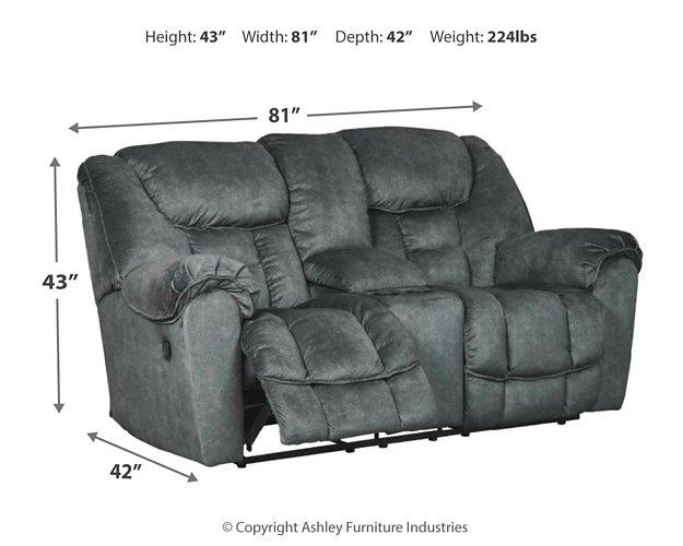 Capehorn Reclining Loveseat with Console