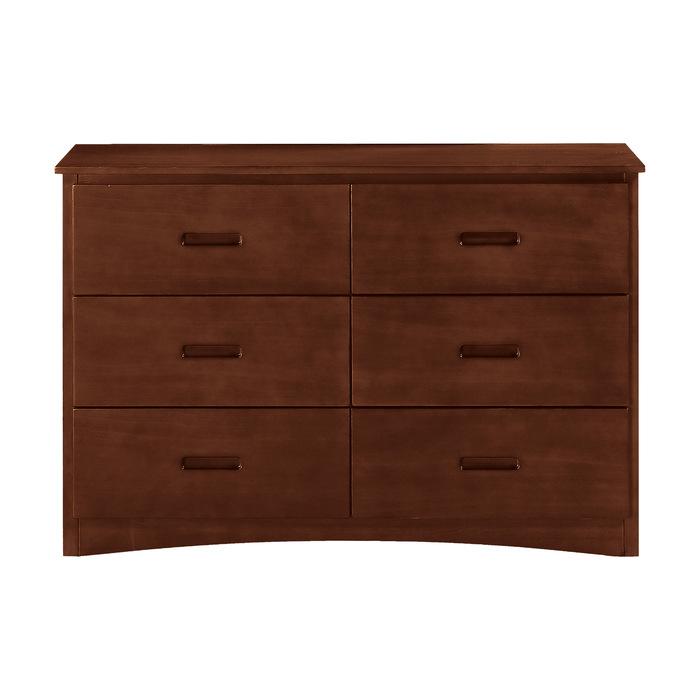 Homelegance Rowe 6 Drawer Dresser in Dark Cherry B2013DC-5 image