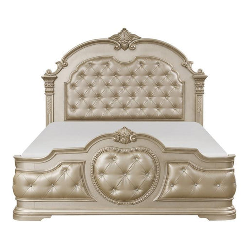 Antoinetta Queen Panel Bed in Champagne Wood 1919NC-1* image