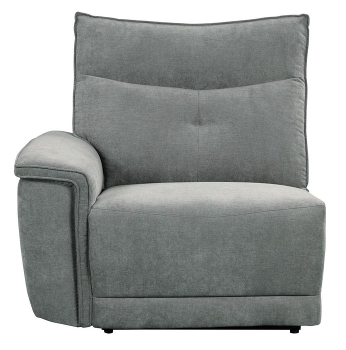 Tesoro Left Side Reclining Chair in Dark Gray 9509DG-LR