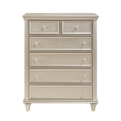 Homelegance Celandine 6 Drawer Chest in Silver 1928-9 image