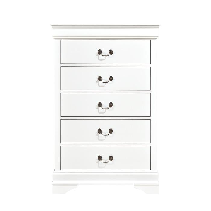 Homelegance Mayville 5 Drawer Chest in White 2147W-9 image