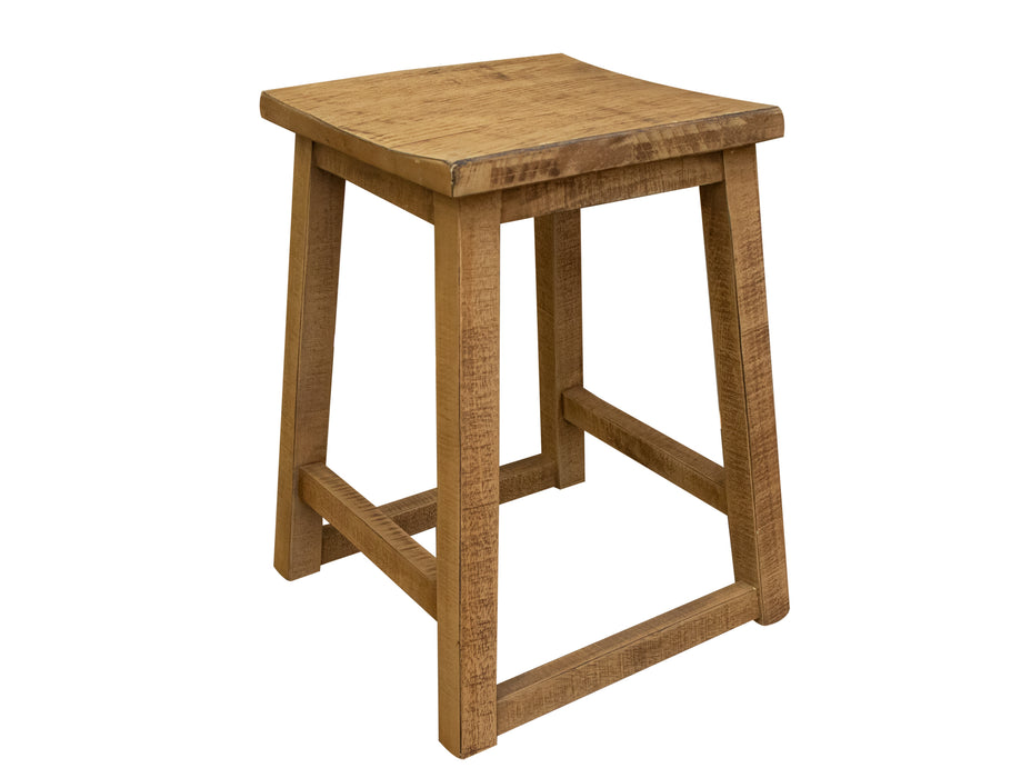 Mita 24" Stool natural wood finish image