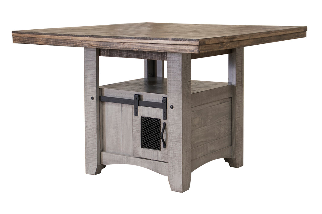 Pueblo Gray Counter H. Table Base w/ 2 Doors image