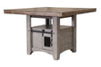 Pueblo Gray Counter H. Table Base w/ 2 Doors image