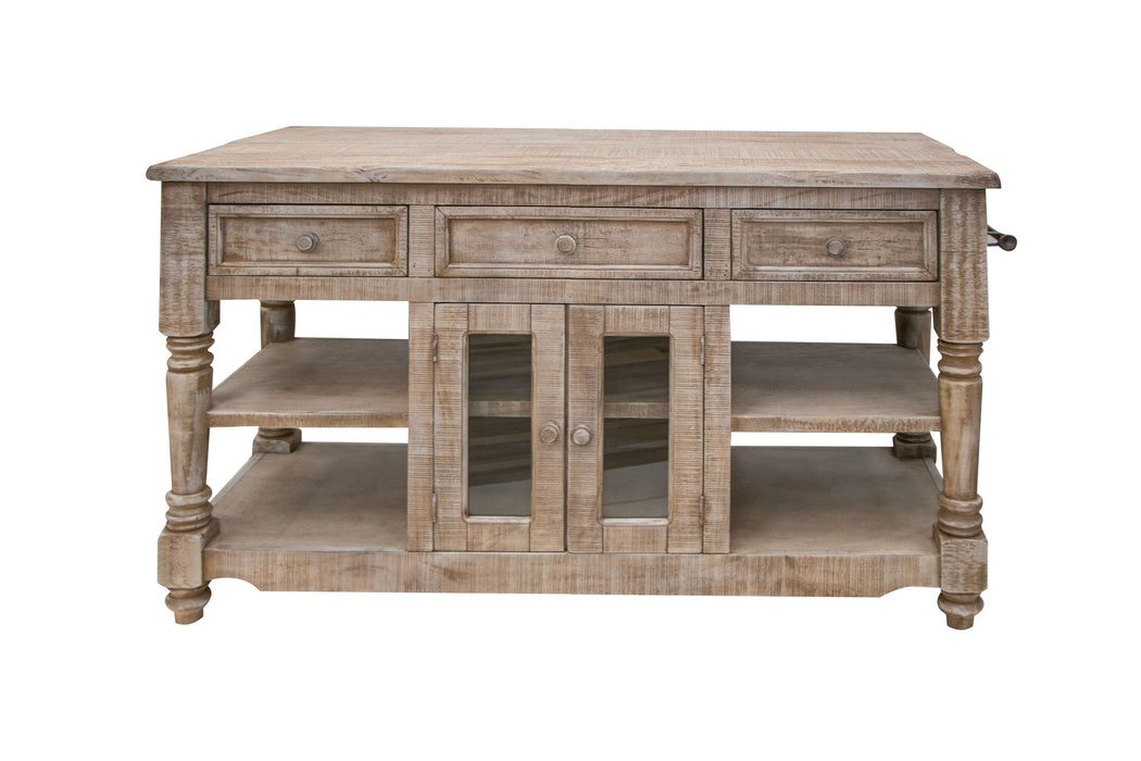 Aruba Kitchen Island, w/ Drift Sand finish image