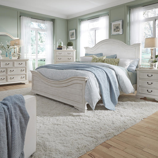 Bayside King Panel Bed, Dresser & Mirror, Night Stand image