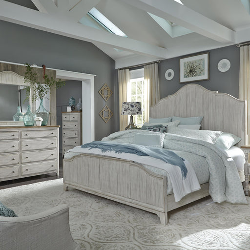 Farmhouse Reimagined King Panel Bed, Dresser & Mirror, Chest image