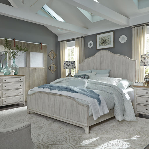 Farmhouse Reimagined King Panel Bed, Dresser & Mirror, Night Stand image